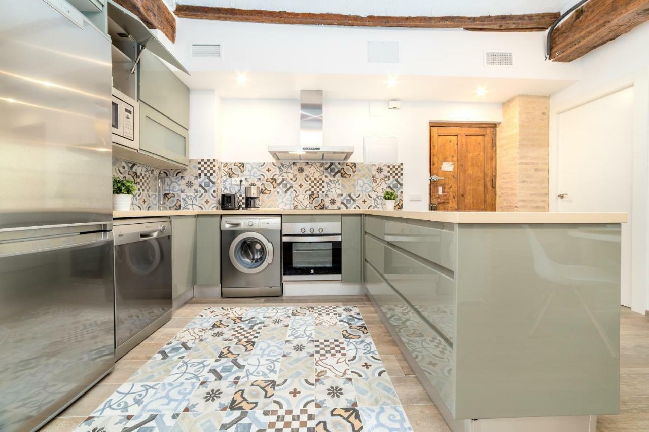 Ferienwohnung Florit Flats - Cathedral Luxury Terrace Flat 2Br 2Ba Ac Wifi Valencia Exterior foto