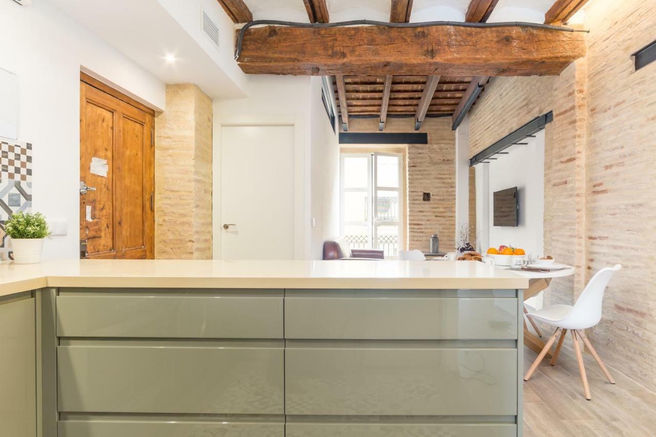 Ferienwohnung Florit Flats - Cathedral Luxury Terrace Flat 2Br 2Ba Ac Wifi Valencia Exterior foto