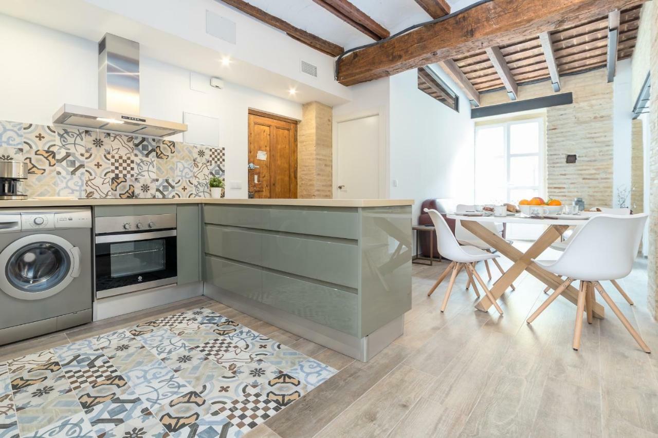 Ferienwohnung Florit Flats - Cathedral Luxury Terrace Flat 2Br 2Ba Ac Wifi Valencia Exterior foto