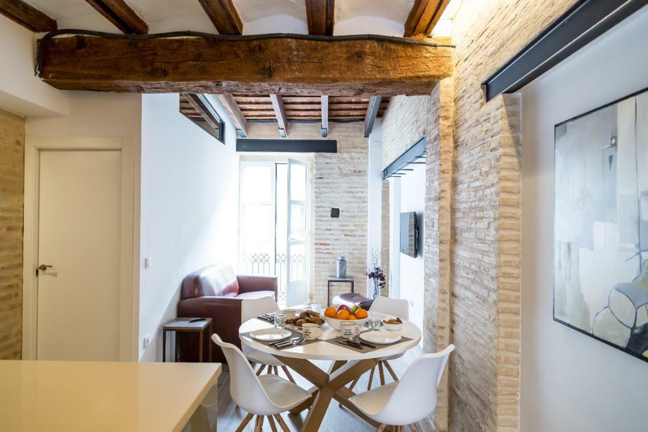 Ferienwohnung Florit Flats - Cathedral Luxury Terrace Flat 2Br 2Ba Ac Wifi Valencia Exterior foto