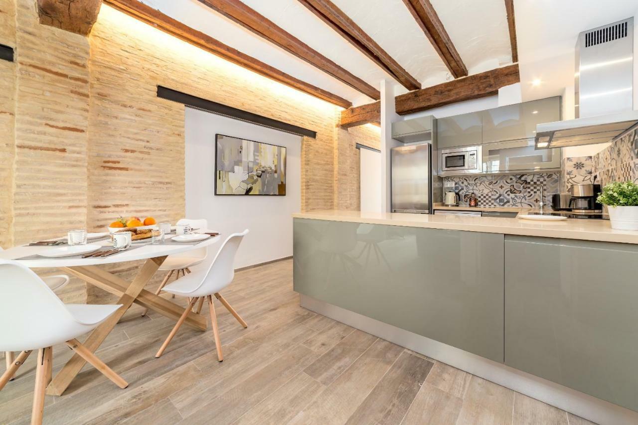 Ferienwohnung Florit Flats - Cathedral Luxury Terrace Flat 2Br 2Ba Ac Wifi Valencia Exterior foto
